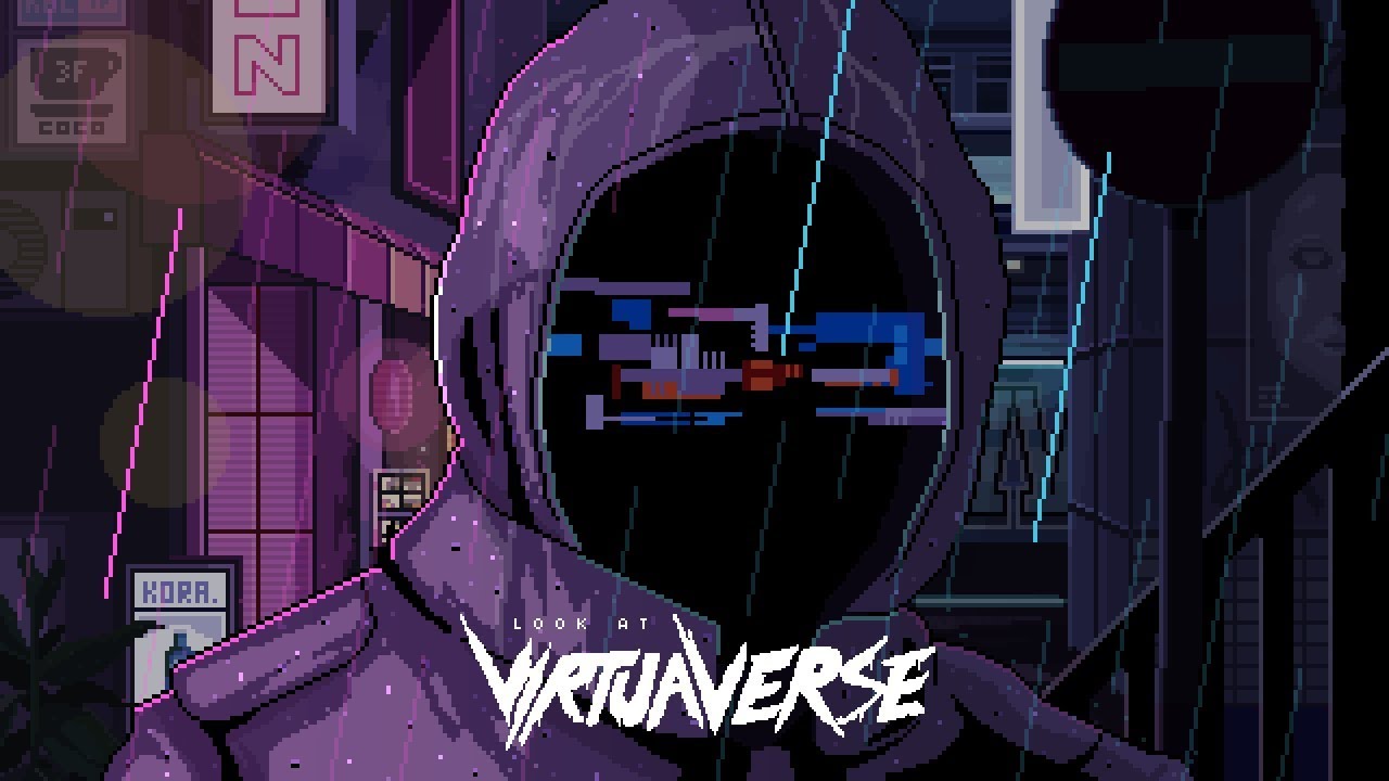 Virtuaverse, punta e clicca cyberpunk in pixel art